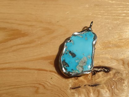 přivešek Tyrkys ,Pendant Turquoise 3 cm