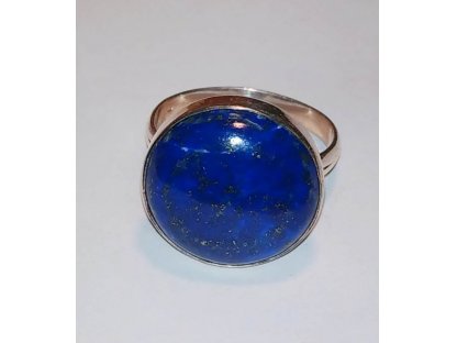 Prsten střibro/Silver/Ring lapis lazuli 2,5cm 2
