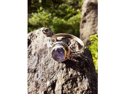 Silver Ring Tanzanite 2cm