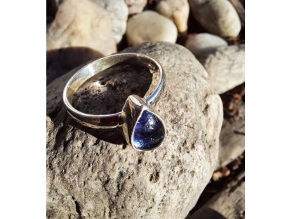 Prsten střibro/Silver/Ring Tanzanite 2cm