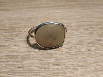 Silber Ring Gelbes Safir 2cm 2