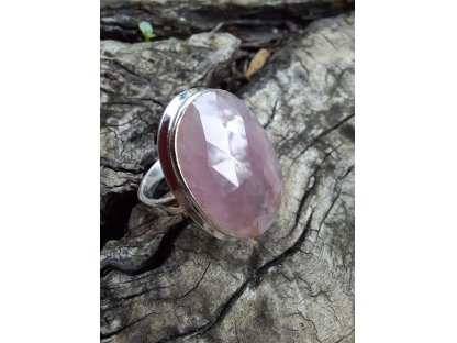 Prsten střibro/Silver/růzovy/pink Safir/Sapphire 2,5cm