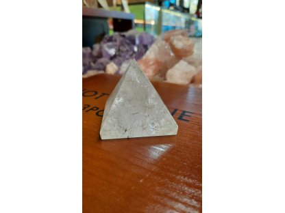 Pyramida z pravého křišťálu/Crystal Pyramid/Bergkristall Piramid 5,5cm