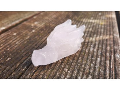 Rosen quartz Drache 5cm