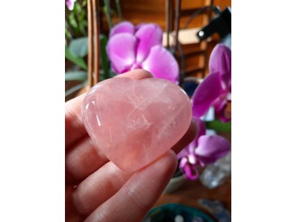 Rosequarzt heart gemmy extra 5,5cm 2