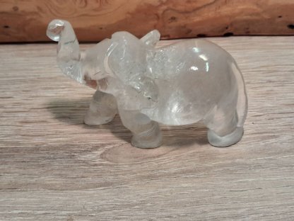 Elephant Crystal  9cm clear