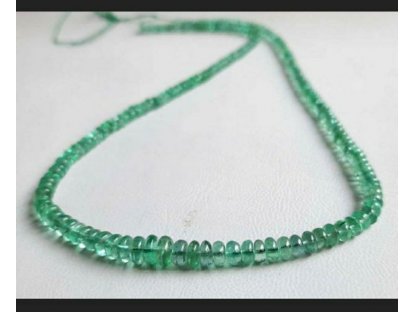 Smaragd /Emerald Korale/Necklace/Halskette 3-6mm
