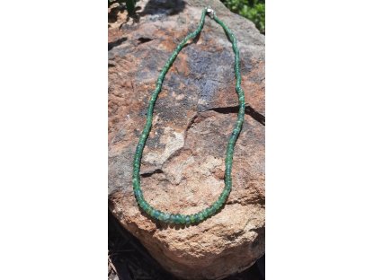 Smaragd /Emerald Korale/Necklace/Halskette 4-5mm 2