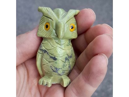 Sova/Owl Serpentine 6cm