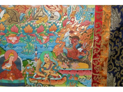 Specialny Thangka malování Velký 8 manifestací Guru Padmasambhava