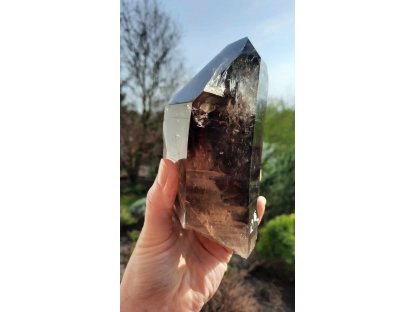 Dark Smokey quartz with Rainbows 14cm