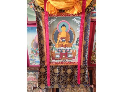 Thangka Buddha Sakyamuni mit Gold gemahlen 2