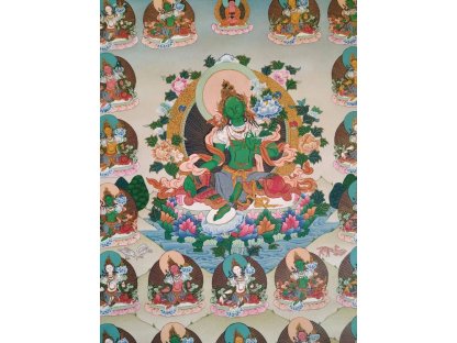 Thangka  special with gold 21 Tara with Gold