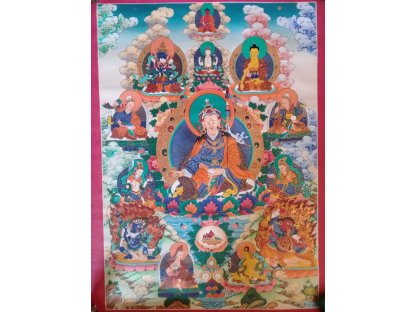 Thangka malování 8 manifestací Guru Padmasambhava Thangka