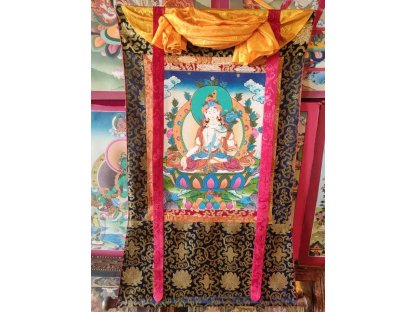 Thangka White Tara Devi painting