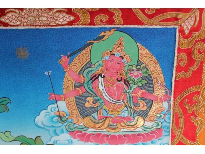 Thangka malování Maňdžušrí Mandala/Manjushrii/Zhambayang - z Nepalu