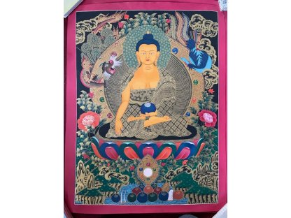 Thangka malovány Buddha Sakyamuni 70cm