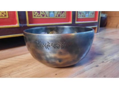 Tibetská Mísa/Singing Bowl 7 čakra/chakra  uplněk /mantra 19cm 2
