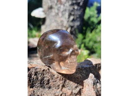 Skull Smokey quartz 3cm 2