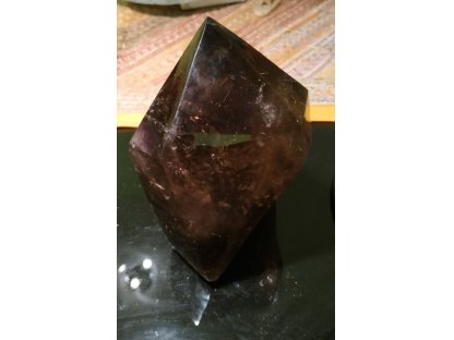 Zahněda s rutil/  Smokey with Rutil quartz Spitze/Point 16cm