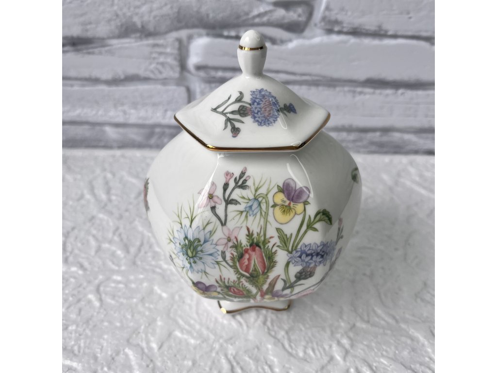Cukřenka / dóza.  14 cm. Wild Tudor. Anglie.