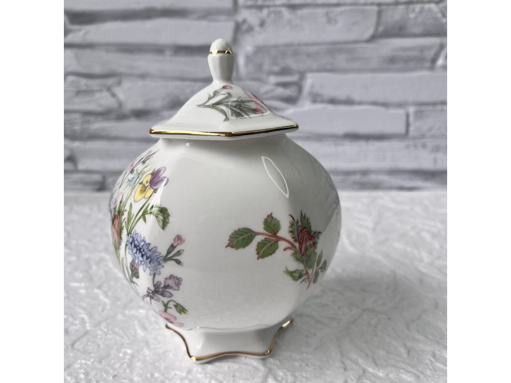 Cukřenka / dóza.  14 cm. Wild Tudor. Anglie.