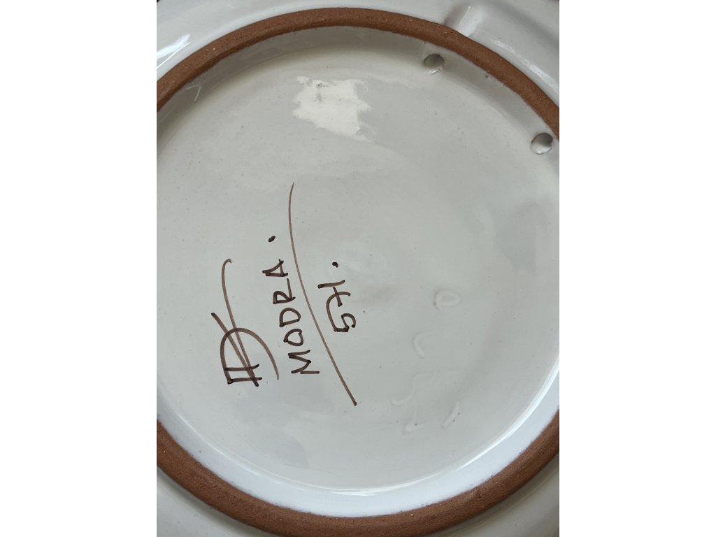 Dekorativní talíř. 30 cm. Ručně malovaný.  