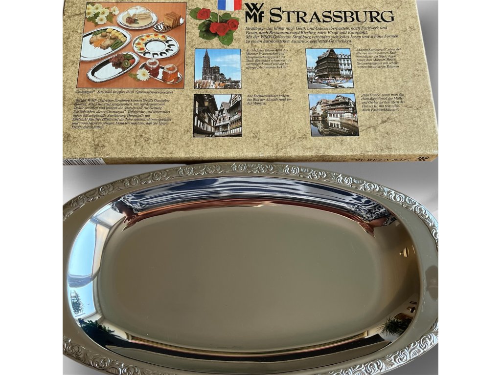 Servírovací talíř.  MWF Strassburg. 
