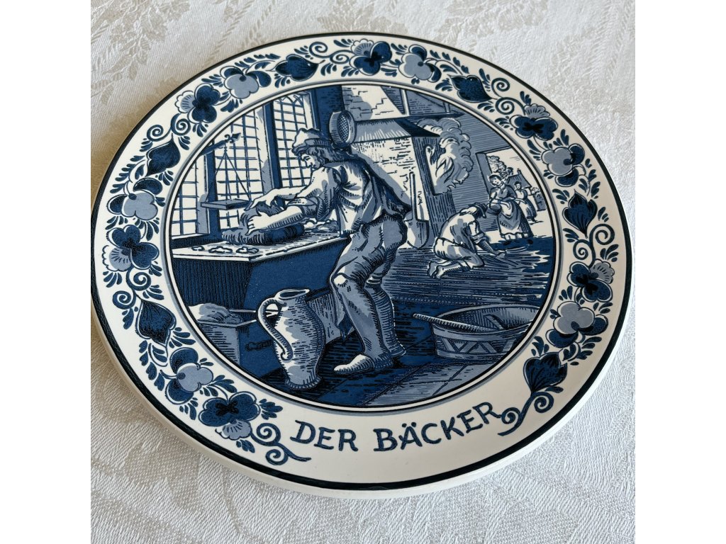 Dekorační talíř. Pekař. Německo. 