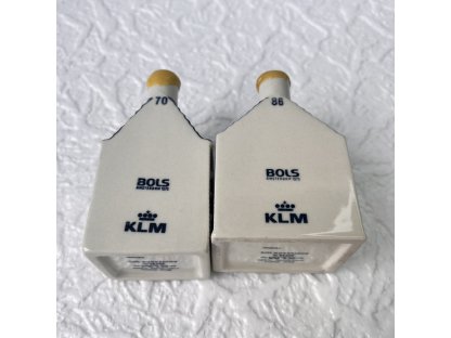 Amsterdamské domy. KLM Bols Delft Blue. / sada 2ks /