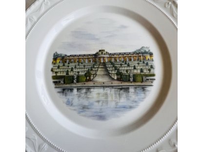 Talíř dekorační - servírovací  / KPM Berlin / Sanssouci