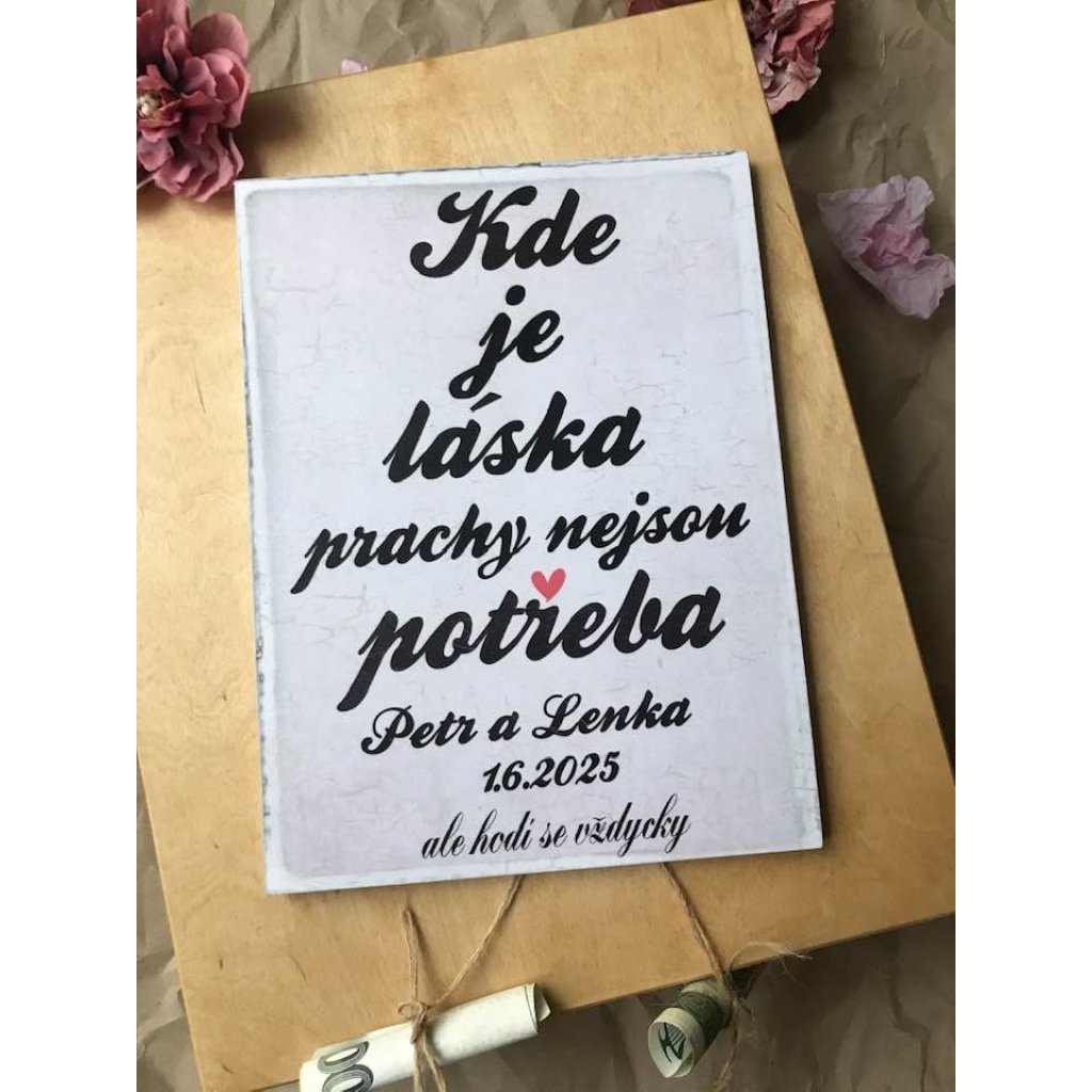 Obraz jak vtipně darovat peníze ke svatbě
