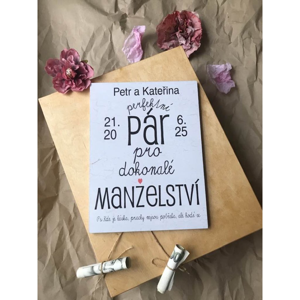 svatební dar peníze