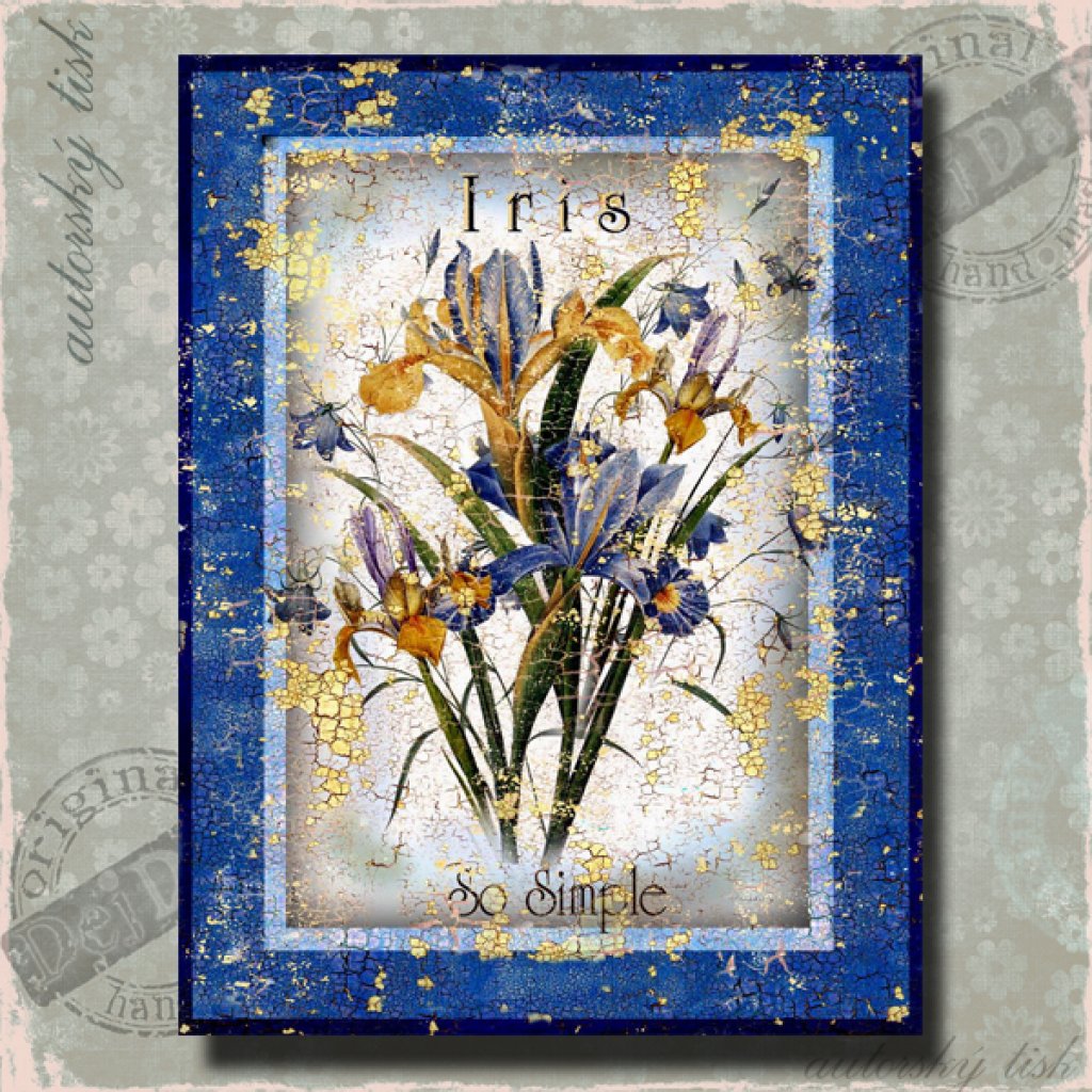 Obrazy modré květiny