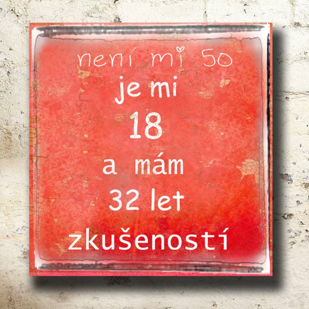 dárek přání k 50 narozeninám