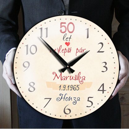 Dárek k výročí svatby, originální hodiny