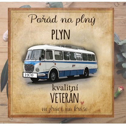 Obraz pro muže s autobusem k narozeninám