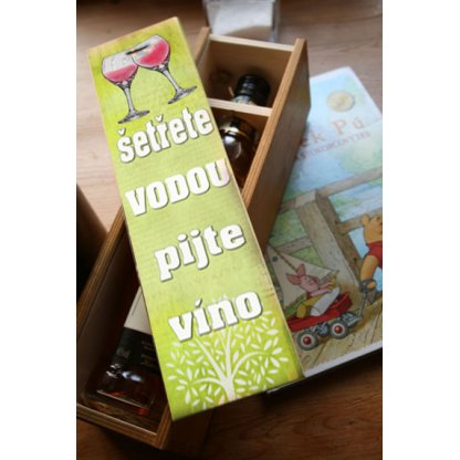 originální nejen svatební dar - krabice na víno