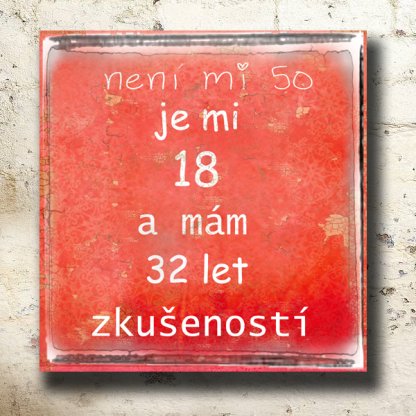 dárek přání k 50 narozeninám