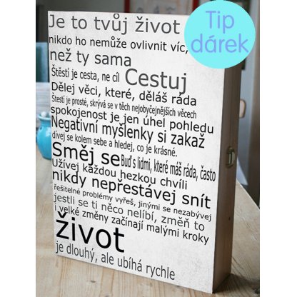 Šperkovnice na zeď dárek k narozeninám