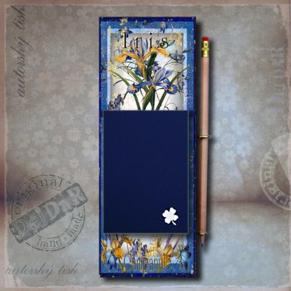Zápisník dekorace iris