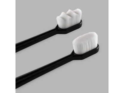 Extra měkký Micro Nano zubní kartáček 2 Ks (bílé vlnité štětiny)