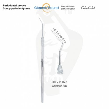 CLASSIC - ROUND sonda periodontická zabarvená Goldman Fox  DD.711.073
