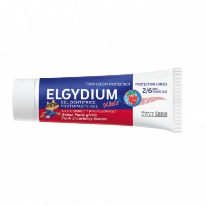 ELGYDIUM KIDS gelová zubní pasta s fluorinolem 2-6let 50ml JAHODA