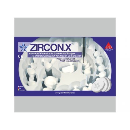 Zircon. X zirkonové keramické bloky PRD.01.100.ZBX.10 (98x10) ST