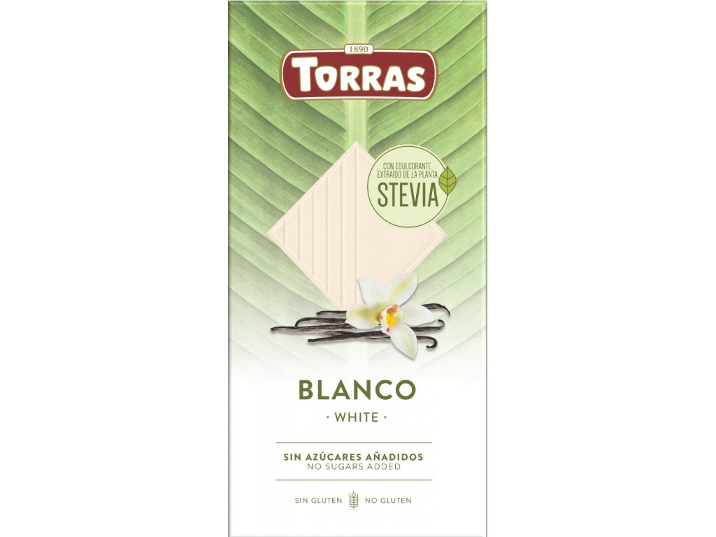 Bílá čokoláda stevia 100g