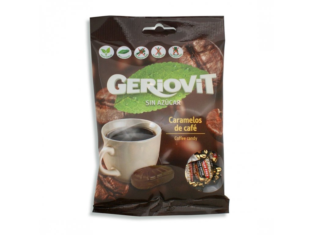 Geriovit kávové bonbony bez cukru - 75g