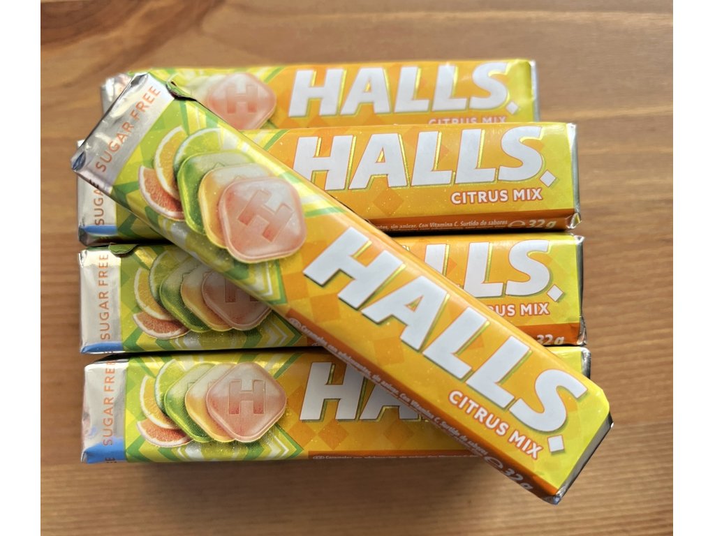 Halls Citrus bez cukru 32g