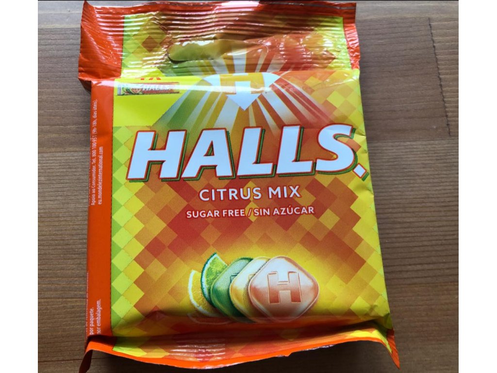 Halls Citrus bez cukru 32g