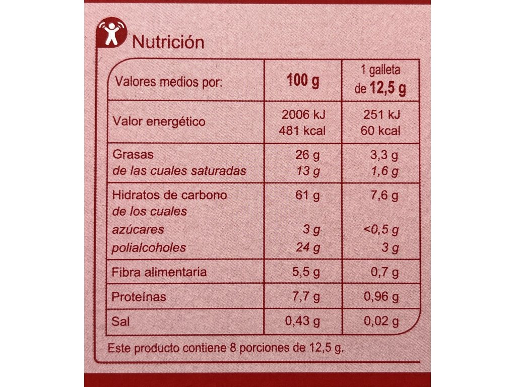 Les Tablettes 0% azúcares añadidos 100g